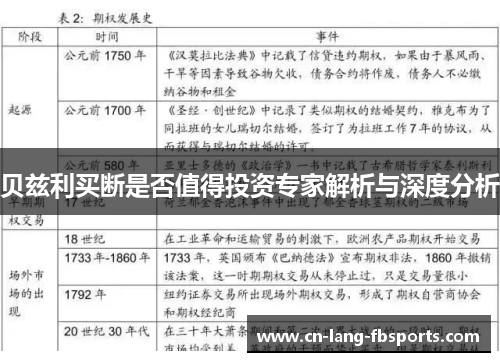 贝兹利买断是否值得投资专家解析与深度分析